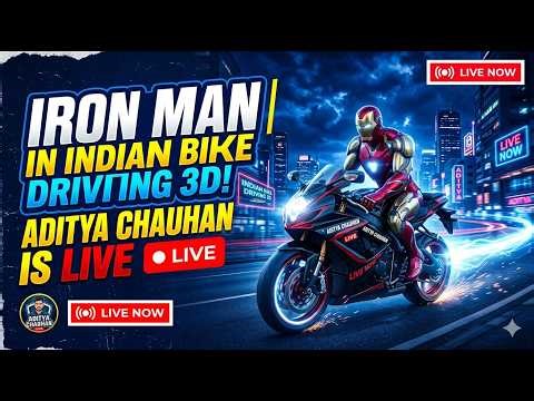 🔴 Iron Man in Indian Bike Driving 3D 🔥 Aditya Chauhan is LIVE