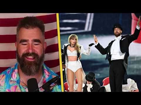 Jason Kelce REVIEWS Travis' Surprise Wedding Day Performance at MSG With Taylor Swift