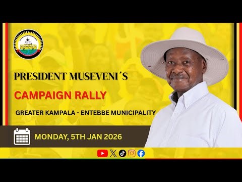 LIVE: President Yoweri Museveni In Entebbe - Buganda Sub-region | Campaign Trail – 05 Jan 2026