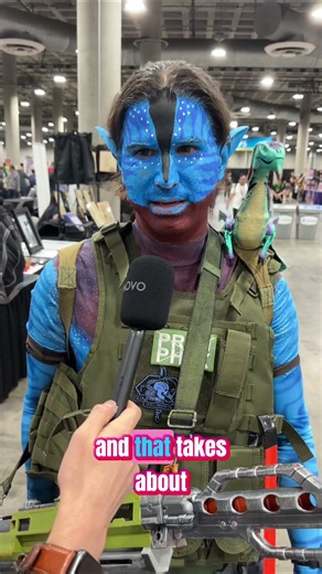 Avatar Cosplay: Epic Costume Creation at Comic Con #shorts