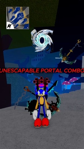 UNESCAPABLE PORTAL COMBO IN BLOXFRUITS! #bloxfruits #roblox #bloxfruitcombo #bloxfruitpvp