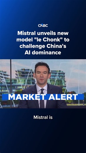 Mistral has unveiled Mistral Large 4 (ML4), also known as “Le Chonk,” as the French company looks to challenge China’s growing lead in the open AI race. CNBC's Kai Nicol-Schwarz reports ⠀ Tap the link in bio to read more.