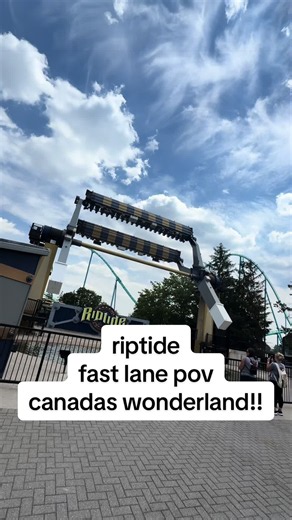 riptide at knott’s berry farm used to be one of my favorite rides at the park but eventually it was removed and now the hangtime brake run occupies that area, so when i saw this riptide at canadas wonderland you know i had to get a lap immediately, unfortunately i was a little disappointed with this one, maybe i just remember it different but this one felt like it moved much slower and just felt less thrilling, also the big floor on this one compared to the floorless version at knotts is such an