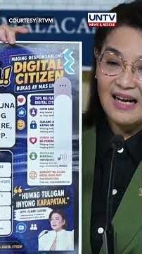 Grade 8 student, pinuri ni Castro sa paggawa ng infographic re: respeto, pag-iwas sa fake news