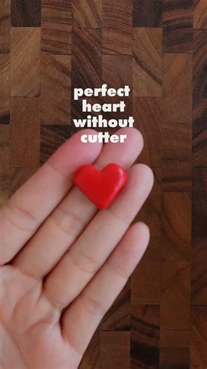 Perfect Heart Without Cutter | Polymer Clay Tutorial ❤️