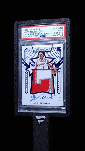 2023 Panini Flawless Star Swatch Blue Amen Thompson ROOKIE PATCH AUTO DNA 10 3/3 #SSS-ATH PSA 7