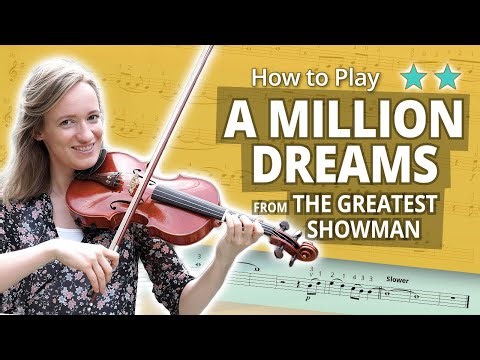 How to Play A Million Dreams from The Greatest Showman | Intermediate Tutorial | Violin Sheet Music