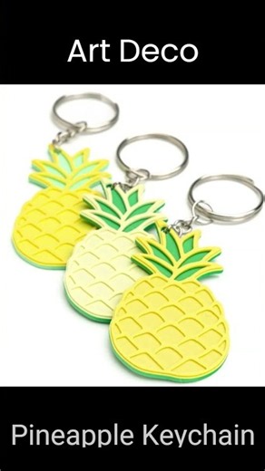 Art Deco - Pineapple Keychain