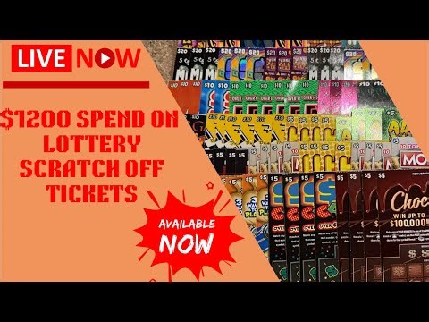 PA Lottery Scratch Off Tickets spend $1200