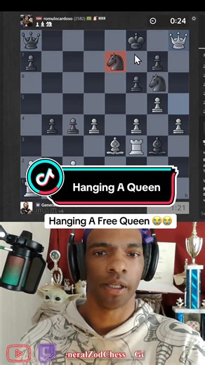 Wouldn’t be A Zod Stream Without A Botez Gambit #howtoplaychess #fyp #chesstok #tiktoklive #foryoupage