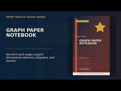 Graph Paper Notebook: Isometric Edition | Alexis Vassos