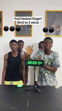 2vs2 Fastest Finger Stopwatch Battle! (First to 3 Wins) ⚡🏆 #shorts