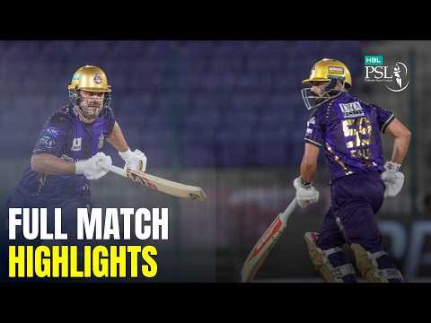 Full Match Highlights | Quetta Gladiators vs Rawalpindiz  | HBL PSL 11 Match 18 | MZB1U