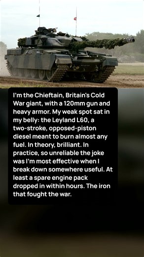 Britain's Chieftain had a brilliant engine that kept breaking down #coldwar #tanks #militaryhistory