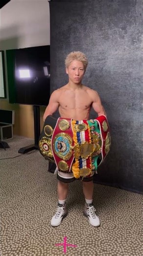 Naoya Inoue Shows Off Undisputed Belts Before Picasso Defence 👹👑