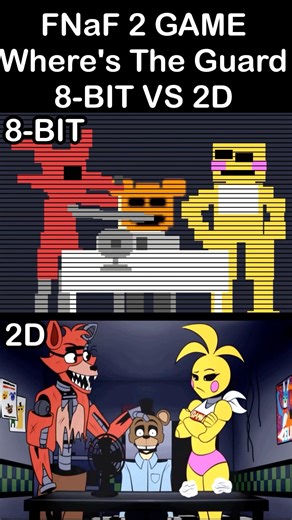 FNaF 2 Game "Where Is The Nightguard" - 8-Bit VS 2D