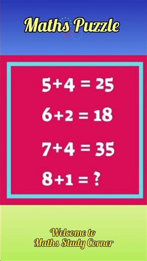 💥🔥Maths Puzzle|Maths tricks#logicpuzzles#riddlejourney #puzzle#mathpuzzles #ytshorts#mathstrick