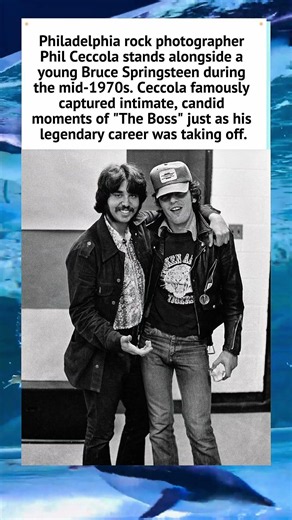 Early Bruce Springsteen with Photographer Phil Ceccola 🎸 #BruceSpringsteen #TheBoss #RockHistory