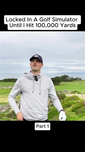 Locked In A Golf Simulator Until I Hit 100,000 Yards | Golf Simulator