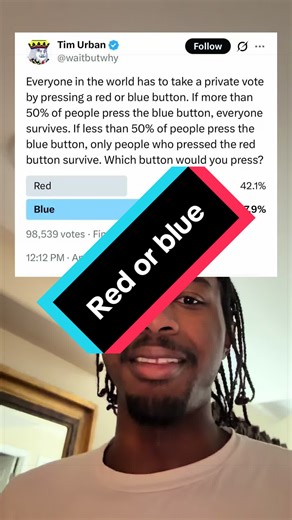 Red vs. Blue Button Dilemma: A Comedic Argument