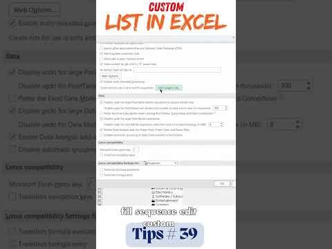 🚀 Create smart and consistent dropdown lists in Excel using Custom Lists! #tipsexcel 39