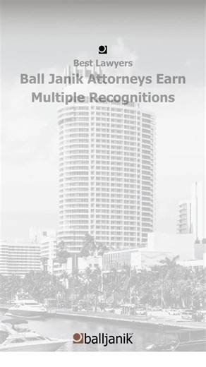 #balljanik #bestlawyers #onestowatch #constructiondefectlaw #constructionlaw #floridalaw #legalexcellence | Ball Janik LLP