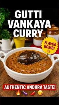 GUTTI VANKAYA CURRY RECIPE#GuttiVankaya #AndhraFood #SouthIndianRecipes #BrinjalRecipe #mayurspantry