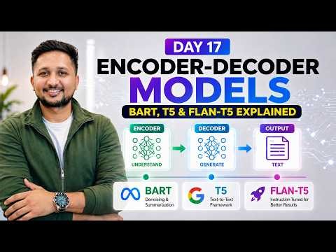 Encoder-Decoder Models Explained (BART, T5 & FLAN-T5) | Day 17 AI Series
