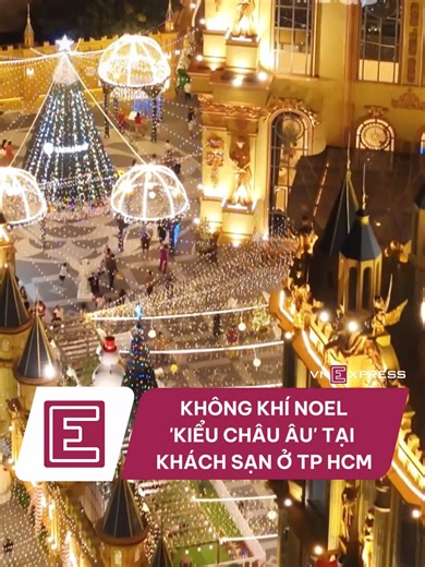 Giữa TP HCM xuất hiện một “lâu đài châu Âu” nằm trên đại lộ Võ Văn Kiệt, phường Phú Định, thu hút người dân đến check-in trong dịp Giáng sinh. #vnexpress #vne #vnego #noel #giangsinh