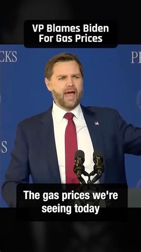 WTF?! JD Vance is blaming higher gas prices on Biden