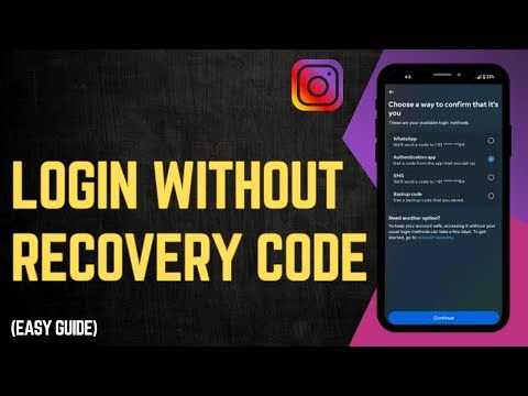 How To Login To Instagram Without A Recovery Code