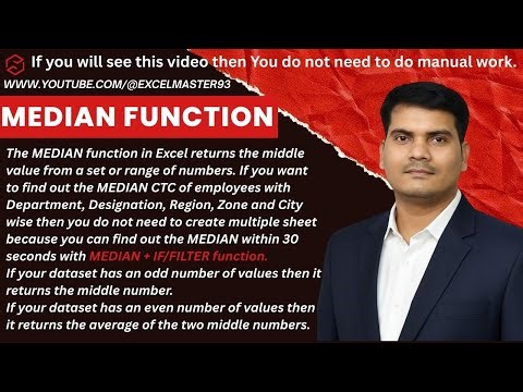 MEDIAN Function in Excel