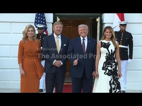 President Trump and first lady host King and Queen of the Netherlands, PM Jetten at White House