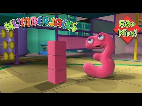 Buddy Blocks To The Rescue! 🟦 Numberjacks FULL Episode Compilation | 50+ Mins