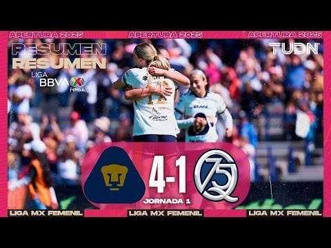 HIGHLIGHTS - Pumas 4-1 Querétaro | Liga MX Femenil - Jornada 1 Clausura 2026 | TUDN