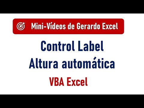 Label que se ajusta solo su altura VBA Excel – Paso a paso