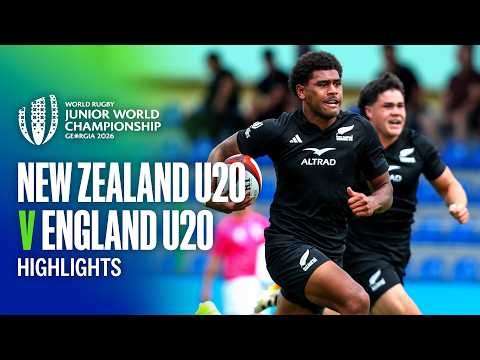 HIGHLIGHTS | New Zealand U20 v England U20 | Junior World Championship Bronze Match, 2026