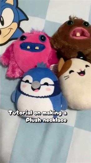 Kandi plush necklace tutorial! #kandi #kandikid #diy #diycrafts #tutorial #scenecore #scenekid #cute