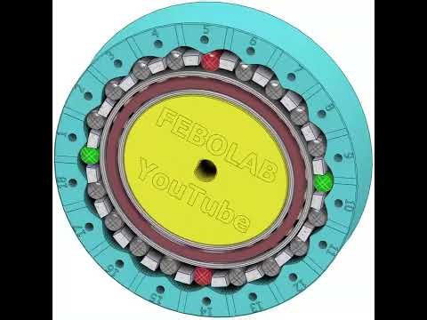 2-Wave Drive with Rolling Elements - Harmonic Drive Alternative #speedreducer #robot #transmission
