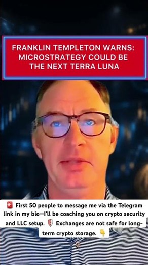 🚨 FRANKLIN TEMPLETON WARNS: COULD MICROSTRATEGY FACE A TERRA LUNA–STYLE RISK?#xrp #ripple #crypto