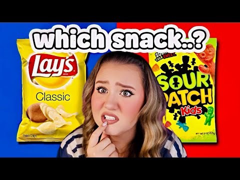 WHICH SNACK IS BETTER... Answer Correctly...