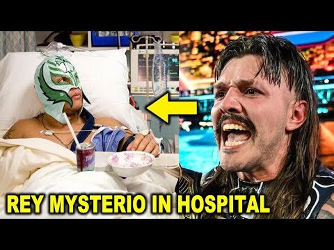 Rey Mysterio in Hospital After Injury on WWE RAW vs Austin Theory as Dominik Mysterio is Sad