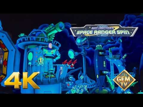 Recharged Buzz Lightyear's Space Ranger Spin at Walt Disney World Magical Kingdom Full Ride POV