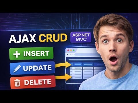 AJAX CRUD Operations in ASP.NET Core MVC | Insert Update Delete Without Reload