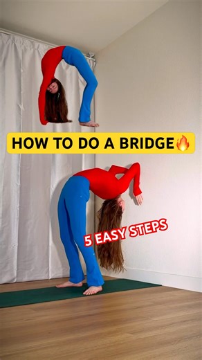 You CAN do a Bridge if you train like this 💛 Step-by-step Tutorial #flexibility #stretching