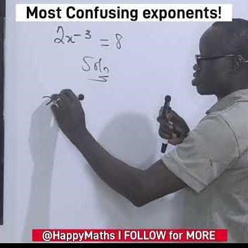 The most confusing exponents I solve for X