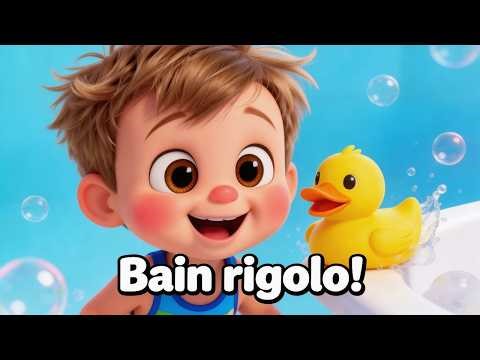 Bain rigolo 🛁 Comptine bébé pour apprendre en s’amusant
