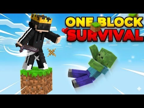 I start my ONE BLOCK series CAN I survive (ep-1) #oneblock #minecraft 