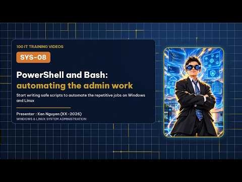 📜 [IT Training 38/100] SYS-08 | PowerShell and Bash: Automate Your Admin Work