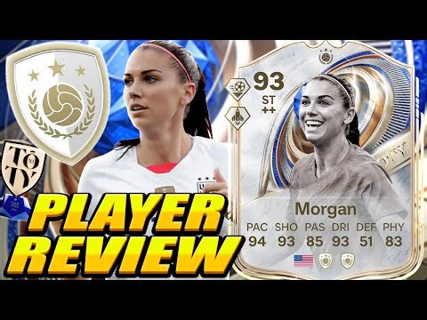 She SCORES FOR FUN… 🎯🔥 93 TOTY Icon Morgan Review! 93 Morgan Team of the Year Review! 93 Alex Morgan